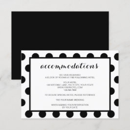 Invitación Alojamiento Boda| Gabinete clásico negro