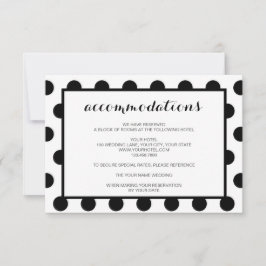 Invitación Alojamiento Boda| Gabinete clásico negro