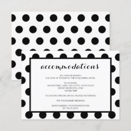 Invitación Alojamiento Boda| Gabinete clásico negro