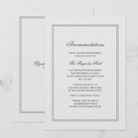 Alojamiento de Boda Blanco Simple y Elegante