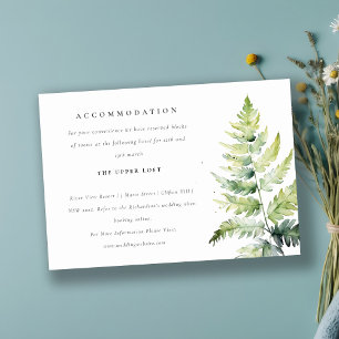 INVITACIÓN ALOJAMIENTO DE HELECHO CON ACRÉLICA VERDE VIBRANTE