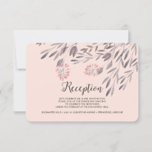 Invitación Alojamiento de la recepción de bodas de verano