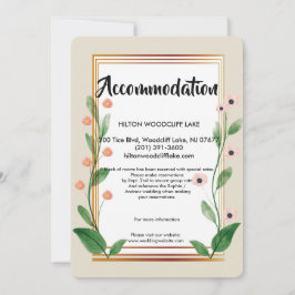 Invitación Alojamiento elegante y clásico