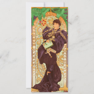 Invitación Alphonse Mucha Prince y Dragon