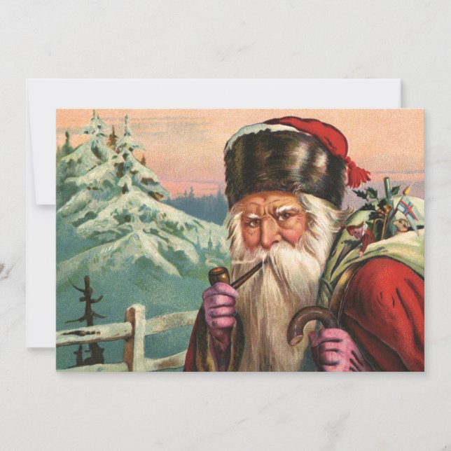 Invitación alpina de Santa (Anverso)