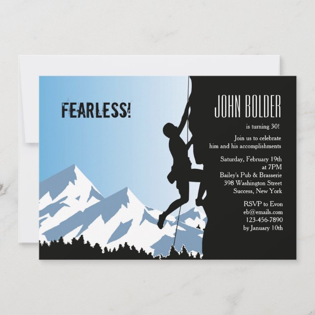 Invitación alpina del escalador (Anverso)