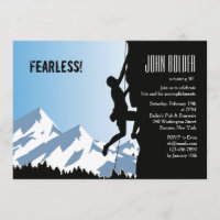 Invitación alpina del escalador