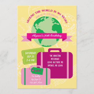 Invitación alrededor del mundo en 90 años