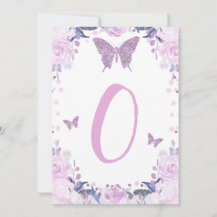 Invitación Alta presidenta mariposa púrpura primera carta de 