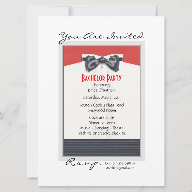 Invitación Alta Sociedad © (Anverso)