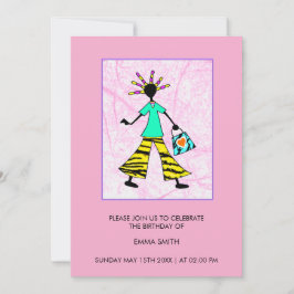 Invitación Alucinante y elegante cumpleaños de una mujer