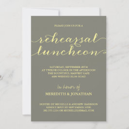 Invitación Alumerzo elegante del ensayo