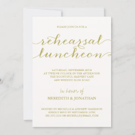 Invitación Alumerzo elegante del ensayo