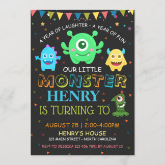 Invitación Alumnos de primer cumpleaños Personaliza RSVP