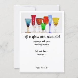 Invitación "Alza un vaso"
