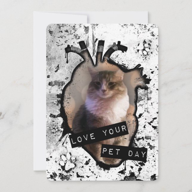 Invitación Ama tu día de mascota (Anverso)