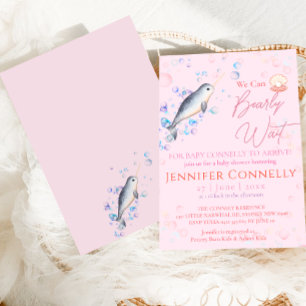 Invitación Amable océano Narwhal conchas de conchas en Baby S
