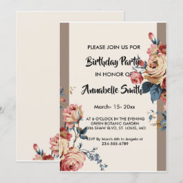 Invitación amado cumpleaños