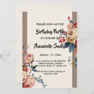 Invitación amado cumpleaños