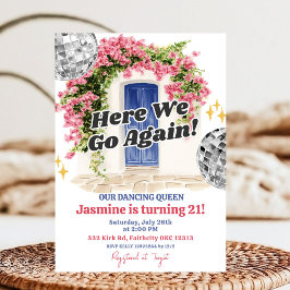 Invitación Amalfi Coast birthday party