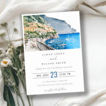 Amalfi Coast Boda de Paisaje Acuático de Italia