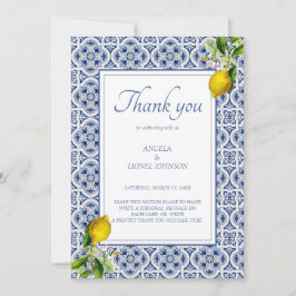 Invitación Amalfi Coast Lemon Tiles Italia Personalizado