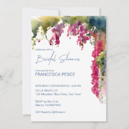 Invitación Amalfi coast Mediterranean Italian bridal shower