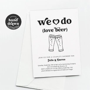Invitación Amamos A Las Parejas De Cerveza Boda Ducha Comprom
