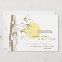 Amanecer amarillo Bamboo Jardín Zen Boda asiático