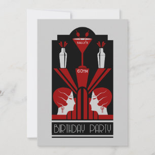 Invitación Amanecer Art Deco de los 20 años