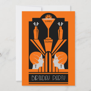 Invitación Amanecer Art Deco de los 20 años