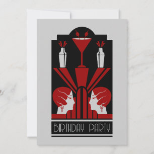 Invitación Amanecer Art Deco de los 20 años