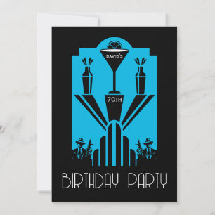 Invitación Amanecer de 2009 Art Deco Gangster