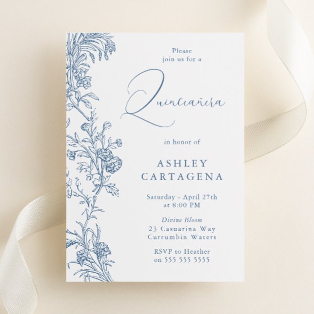 Invitación Amanecer elegante y elegante de Quinceanera (Subido por el creador)
