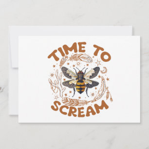 Invitación Amante de las cigarras gritonas Entomólogo insecto