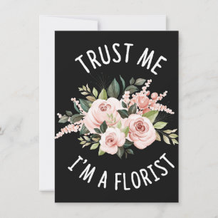 Invitación Amante de las Flores   Confía en Mí Soy Florista