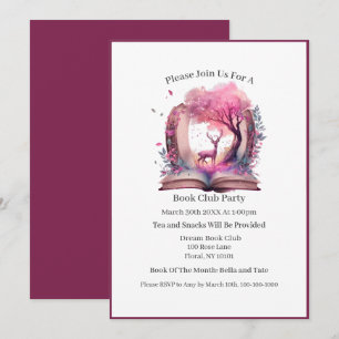 Invitación Amante de Libros de Fantasía, Club de Lectura