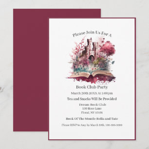 Invitación Amante de Libros de Fantasía, Club de Lectura