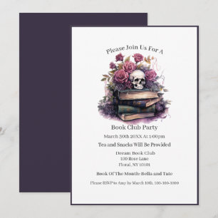 Invitación Amante de Libros de Romance Oscuro, Club de Lectur