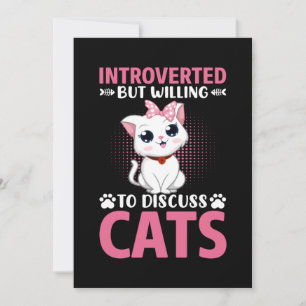 Invitación Amante de los gatos dispuesto a hablar de gatos