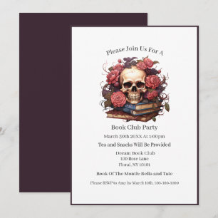 Invitación Amante de Romance Oscuro, Club de Lectura