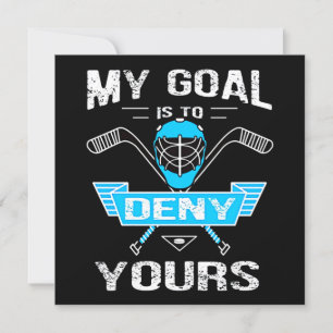 Invitación Amante del Hockey   Mi Objetivo Es Negar el Tuyo