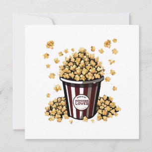 Invitación Amante del palomitas de maíz