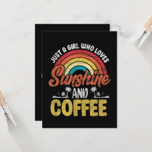 Invitación Amante del sol retro y del café