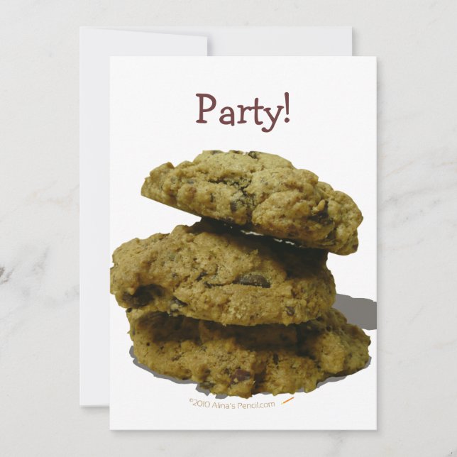 Invitación Amantes de Cookies (Anverso)