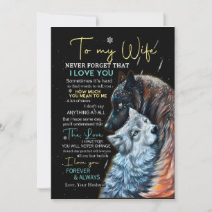 Invitación Amantes de Esposas A Mi Esposa Nunca Olvides Que
