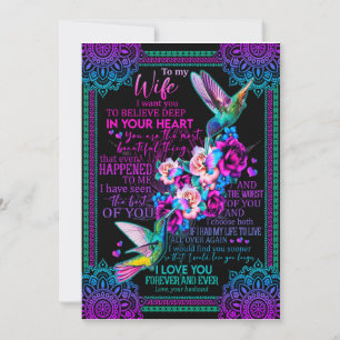 Invitación Amantes de esposas A mi esposa te amo por siempr