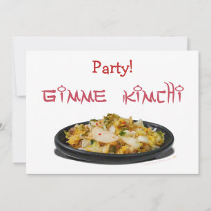 Invitación Amantes de Gimme Kimchi Kimchi