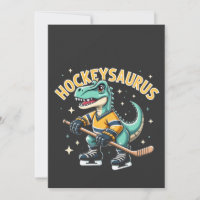 Amantes de Hockeysaurus Hockey sobre Hielo Dinosau