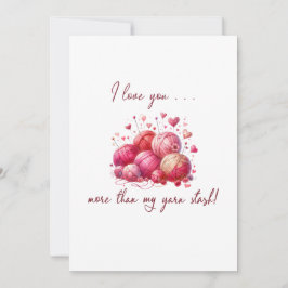 Invitación Amantes de la artesanía Knitine Valentine